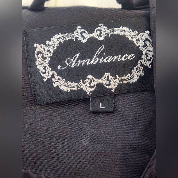 Ambiance L Black Lightweight Pockets Zipper Asymmetrical Women's Jacket Hoodie - Picture 3 of 9